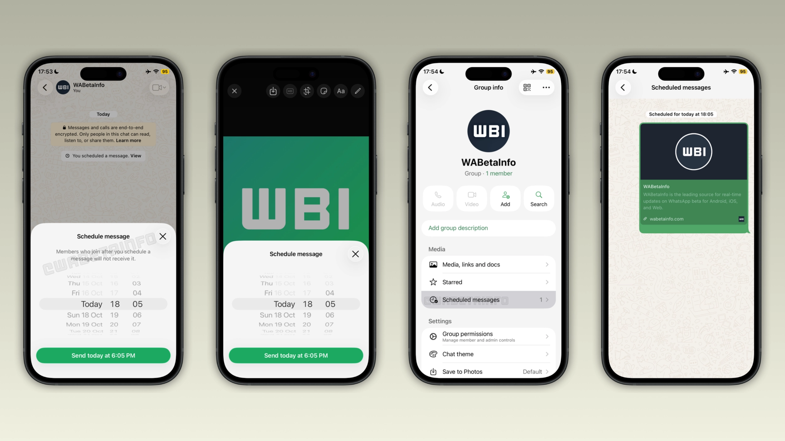 WhatsApp, iOS beta sürümünde zamanlanmış mesaj özelliğini test ediyor